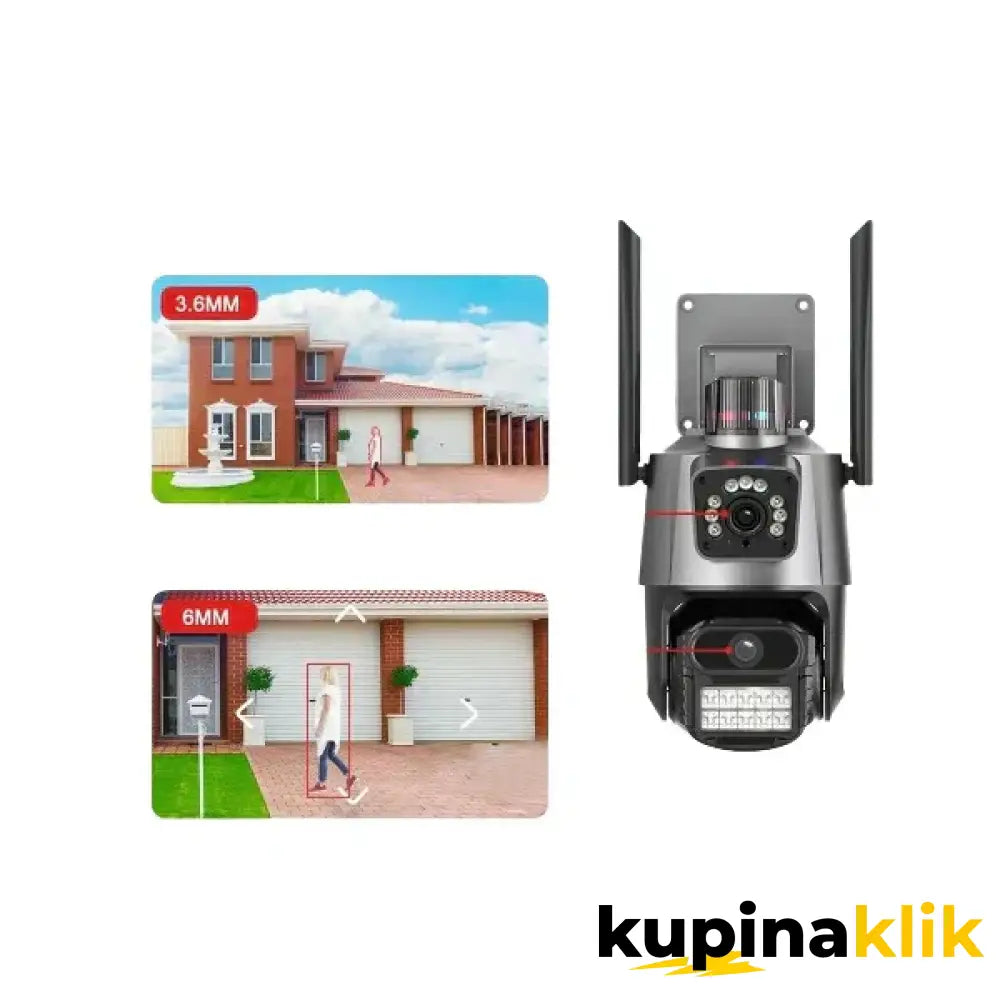 Sigurnosna Dual kamera za video nadzor sa AI detekcijom i noćnim senzorom