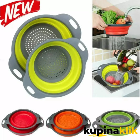 🥦 Silikonske sklopive posude – set 2/1