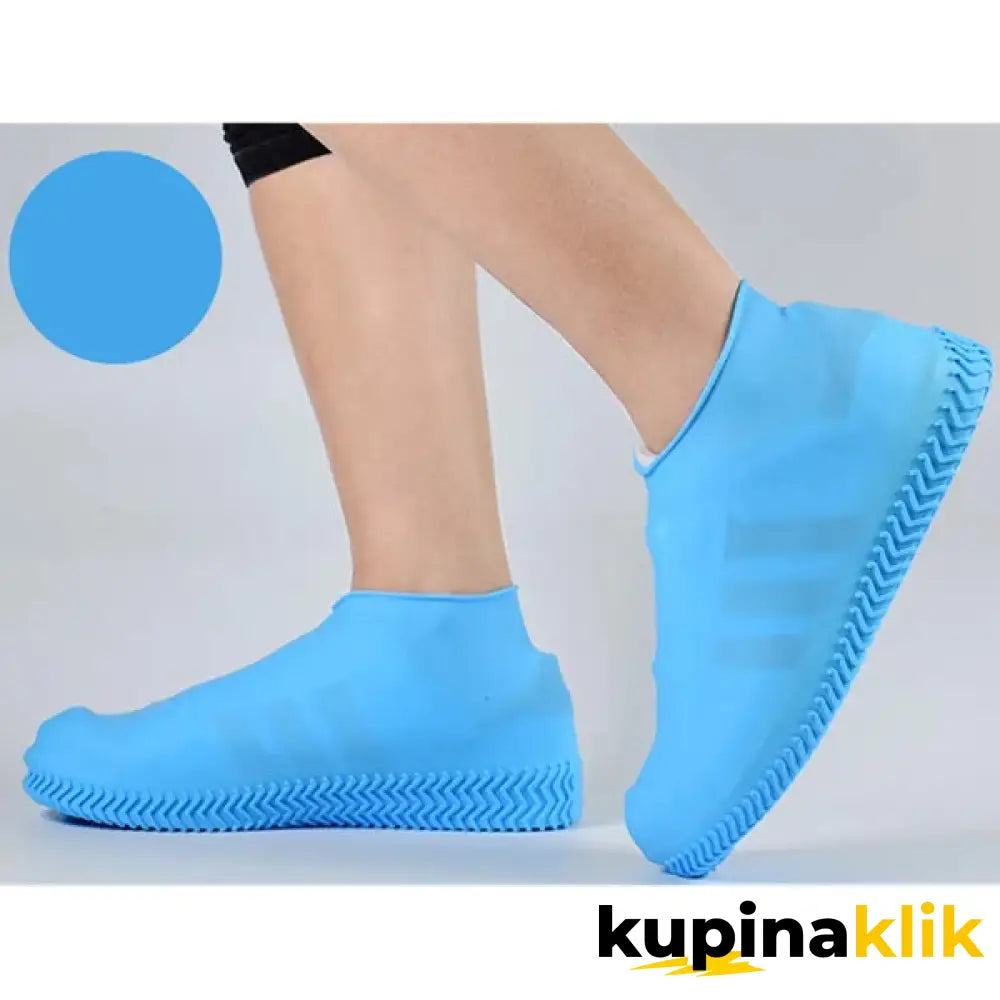 Silikonske vodootporne nazuvice za obuću - kaljače za kišu Plava