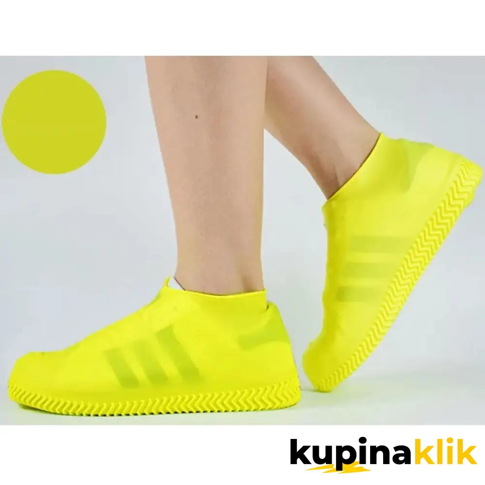 Silikonske vodootporne nazuvice za obuću - kaljače za kišu Žuta