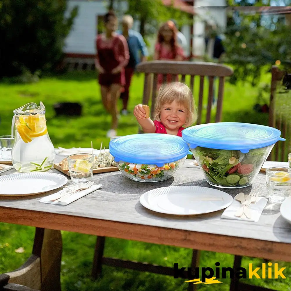 Silikonski Poklopci – Prilagodljivi Višekratni i Izdržljivi (1 + 1 Gratis) 12 Komada