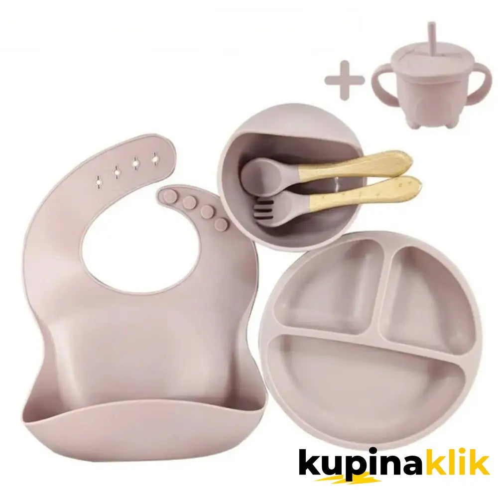 Silikonski set za bebe 6 delova