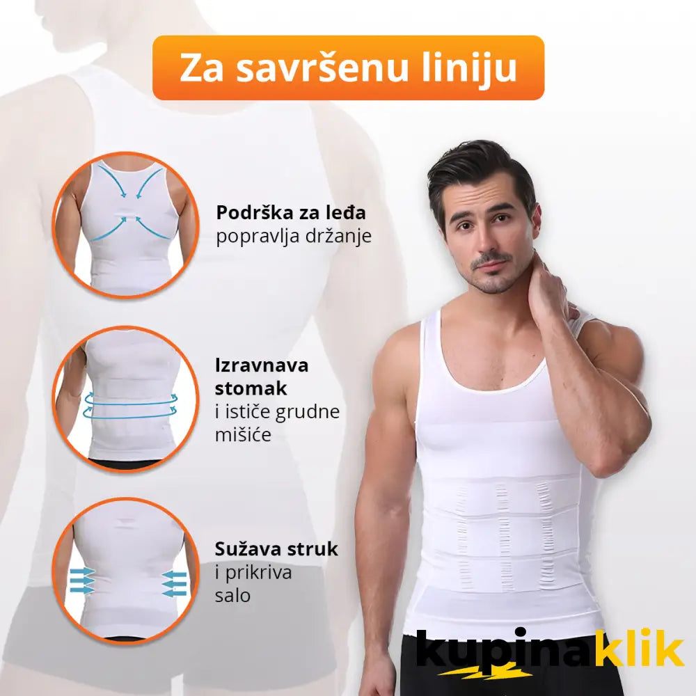 SlimShirt - Kompresivna majica za savršen struk