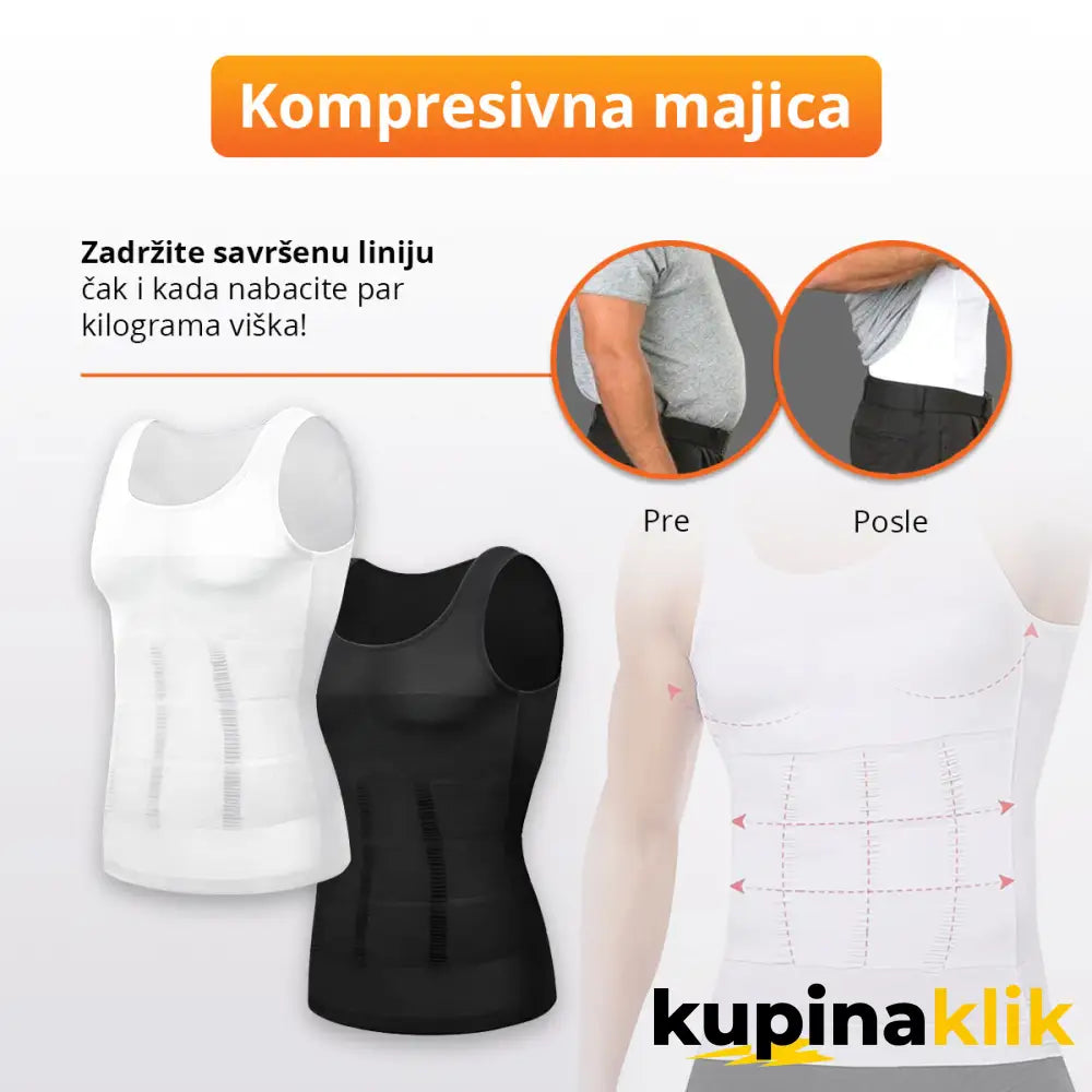 SlimShirt - Kompresivna majica za savršen struk
