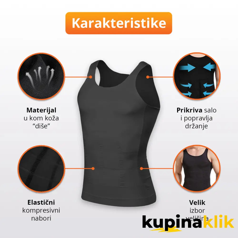 SlimShirt - Kompresivna majica za savršen struk