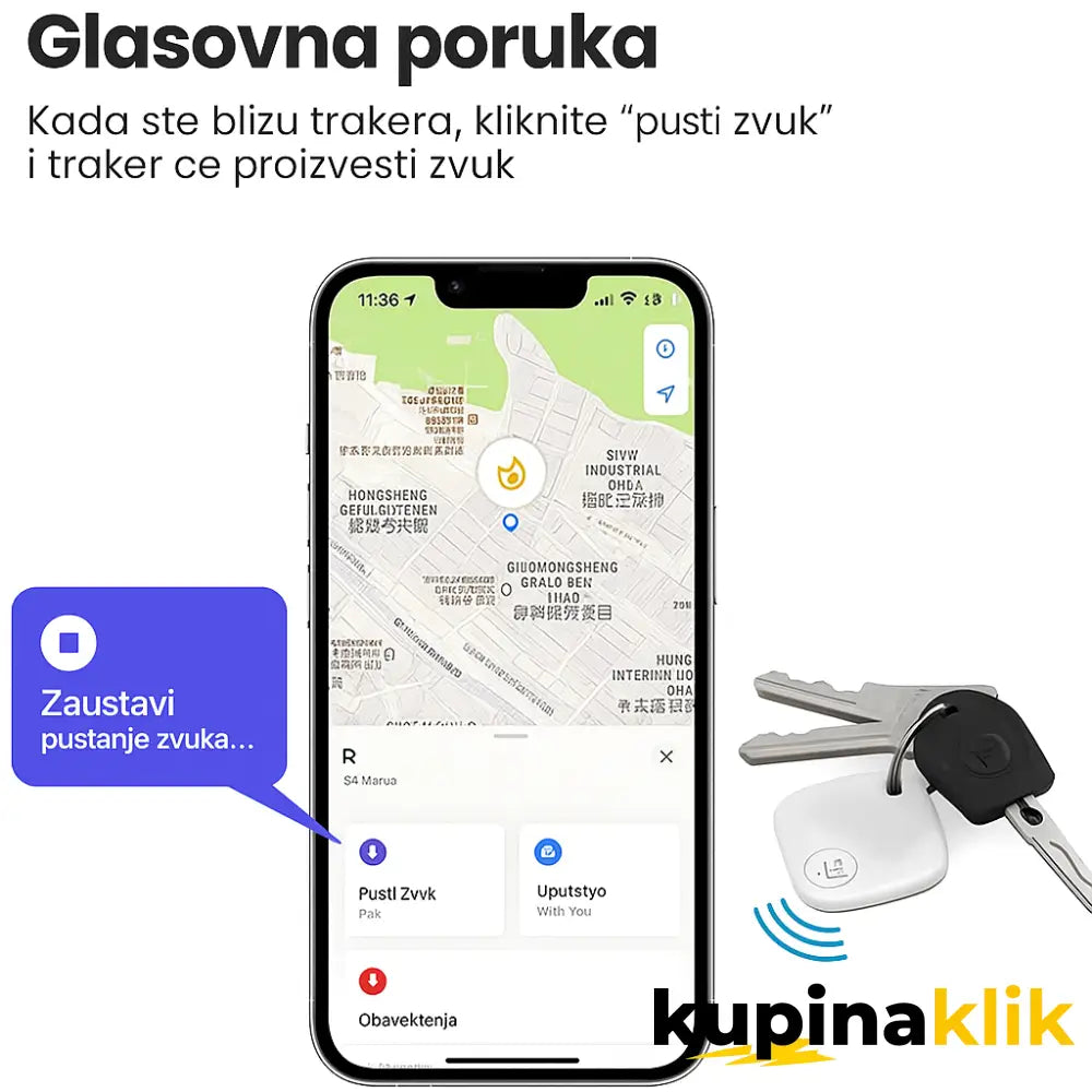 Smart Bluetooth Tracker za Apple uređaje Smart tag