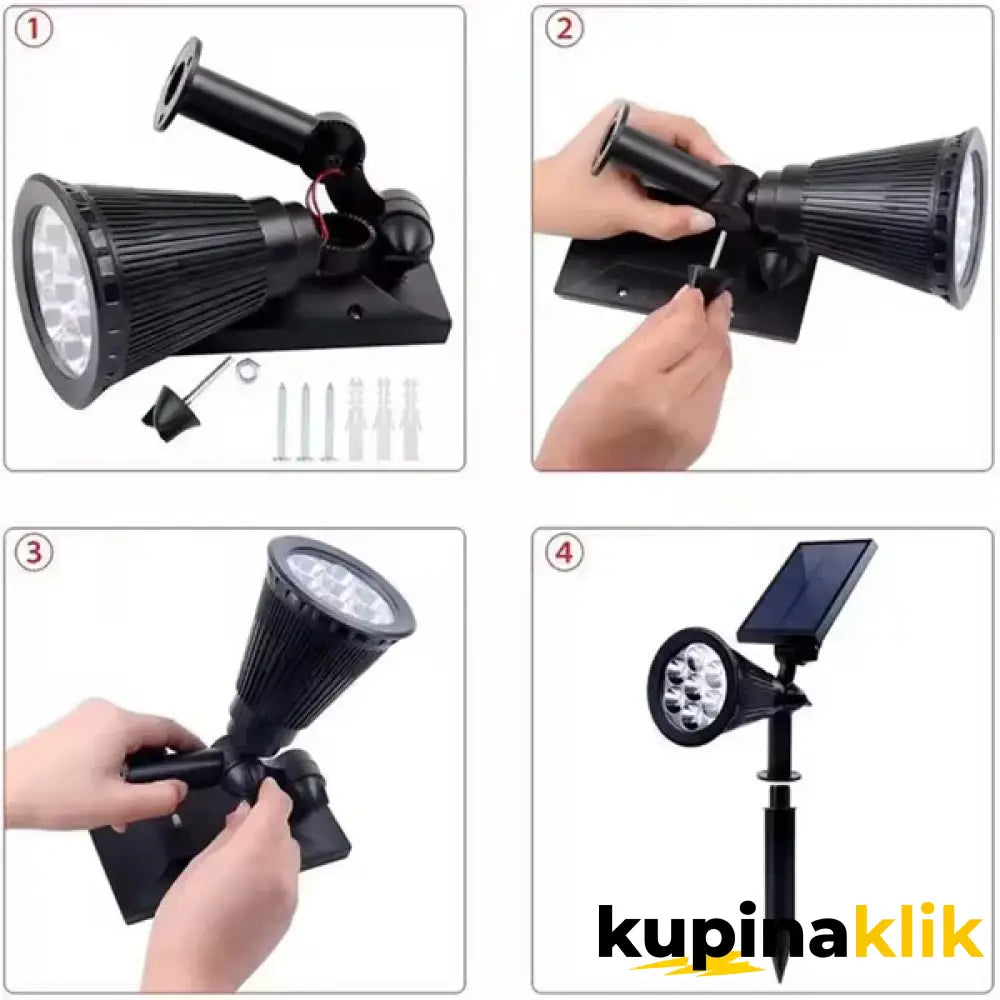 Solarna baštenska kolorna led lampa