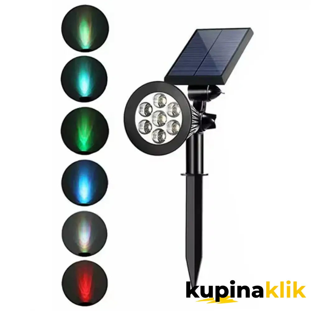 Solarna baštenska kolorna led lampa