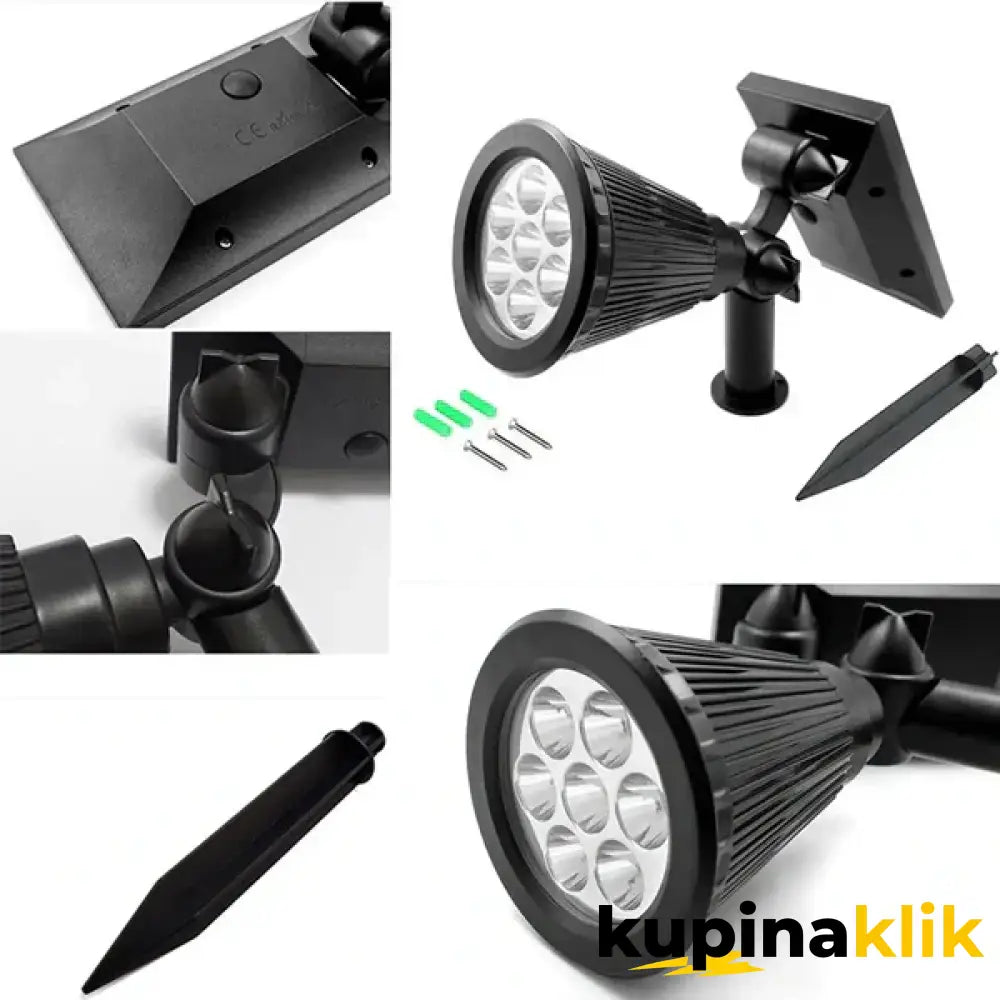 Solarna baštenska kolorna led lampa