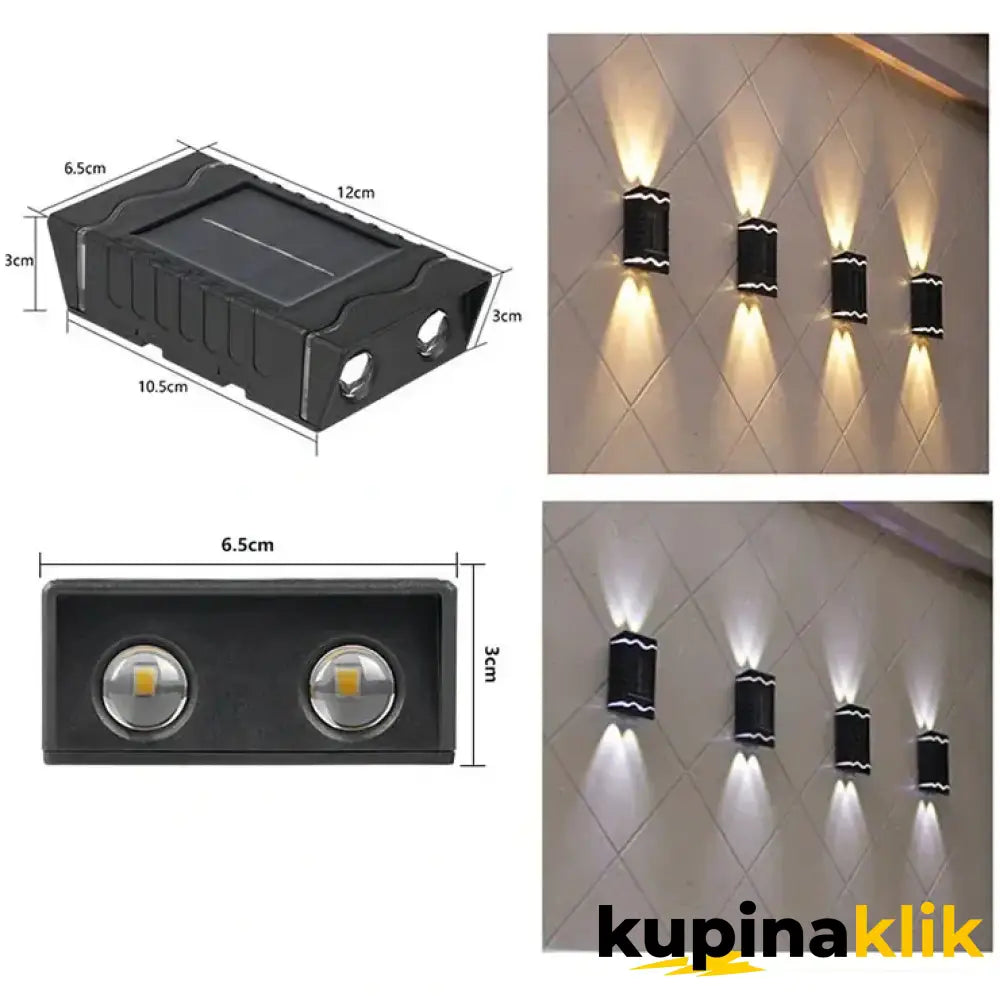 Solarne zidne lampe - 4 komada