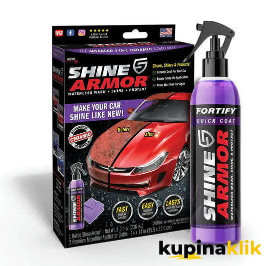 Sredstvo za poliranje vozila SHINE ARMOR (1 + 1 GRATIS)