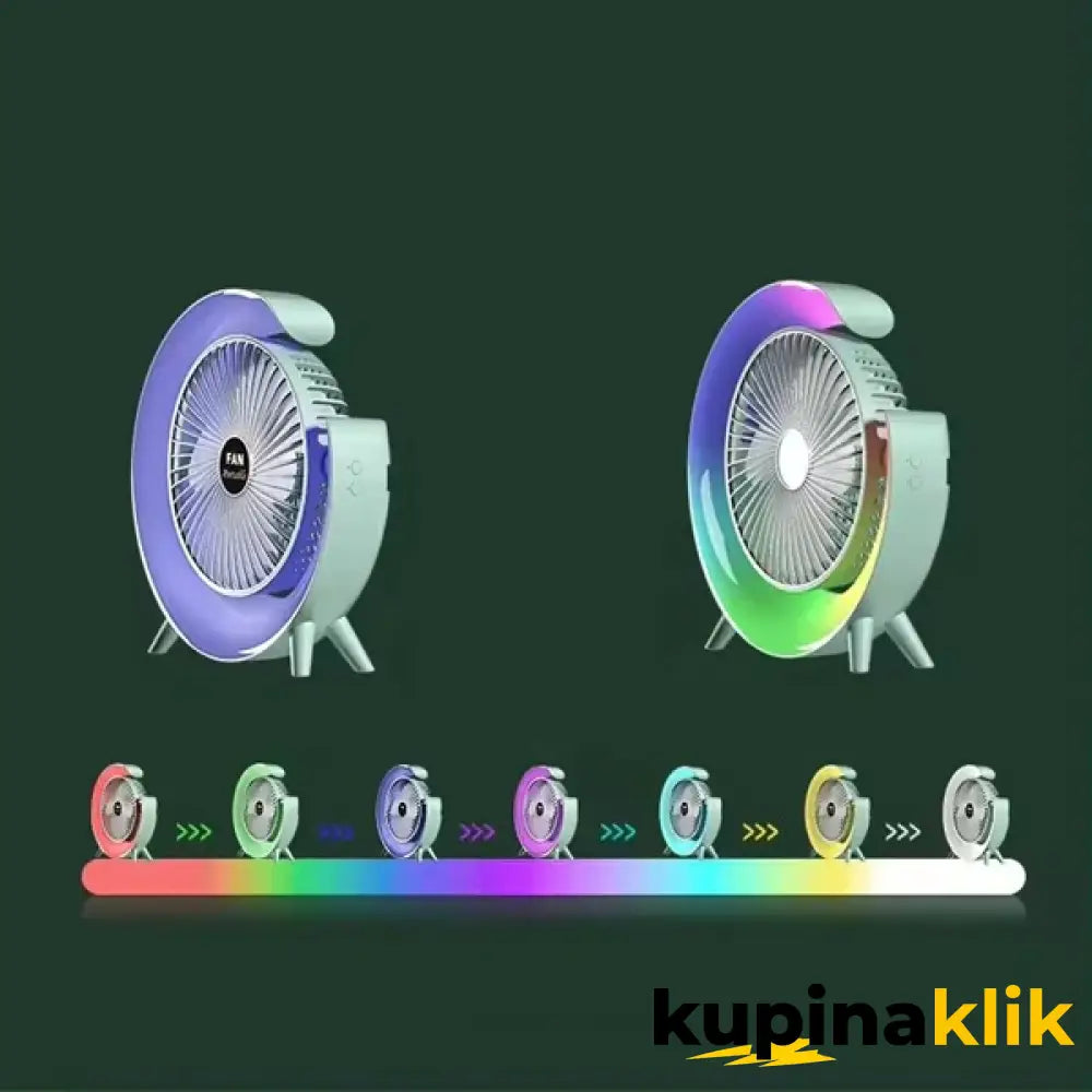 Stoni ventilator sa RGB osvetljenjem