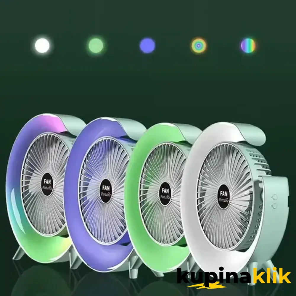 Stoni ventilator sa RGB osvetljenjem