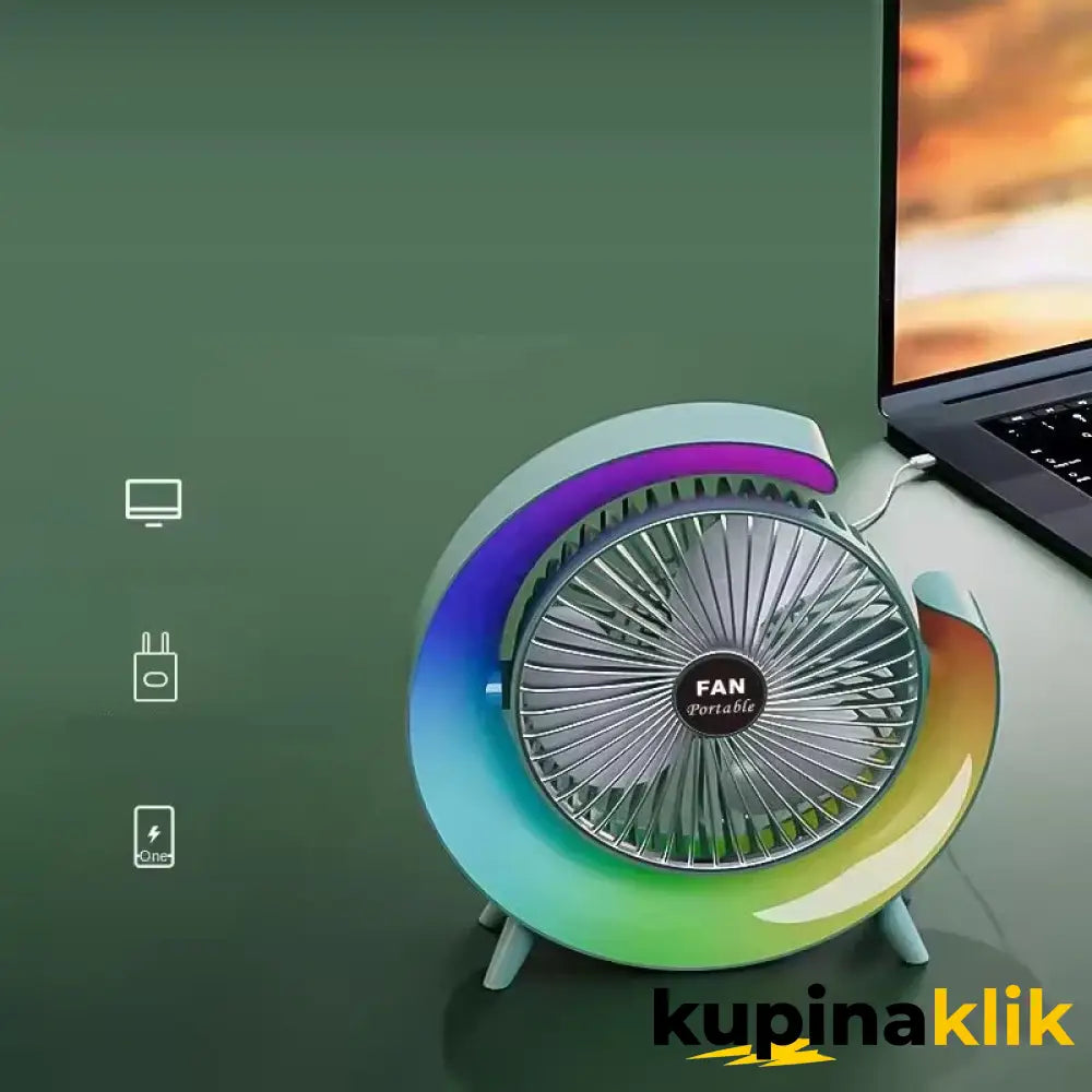 Stoni ventilator sa RGB osvetljenjem