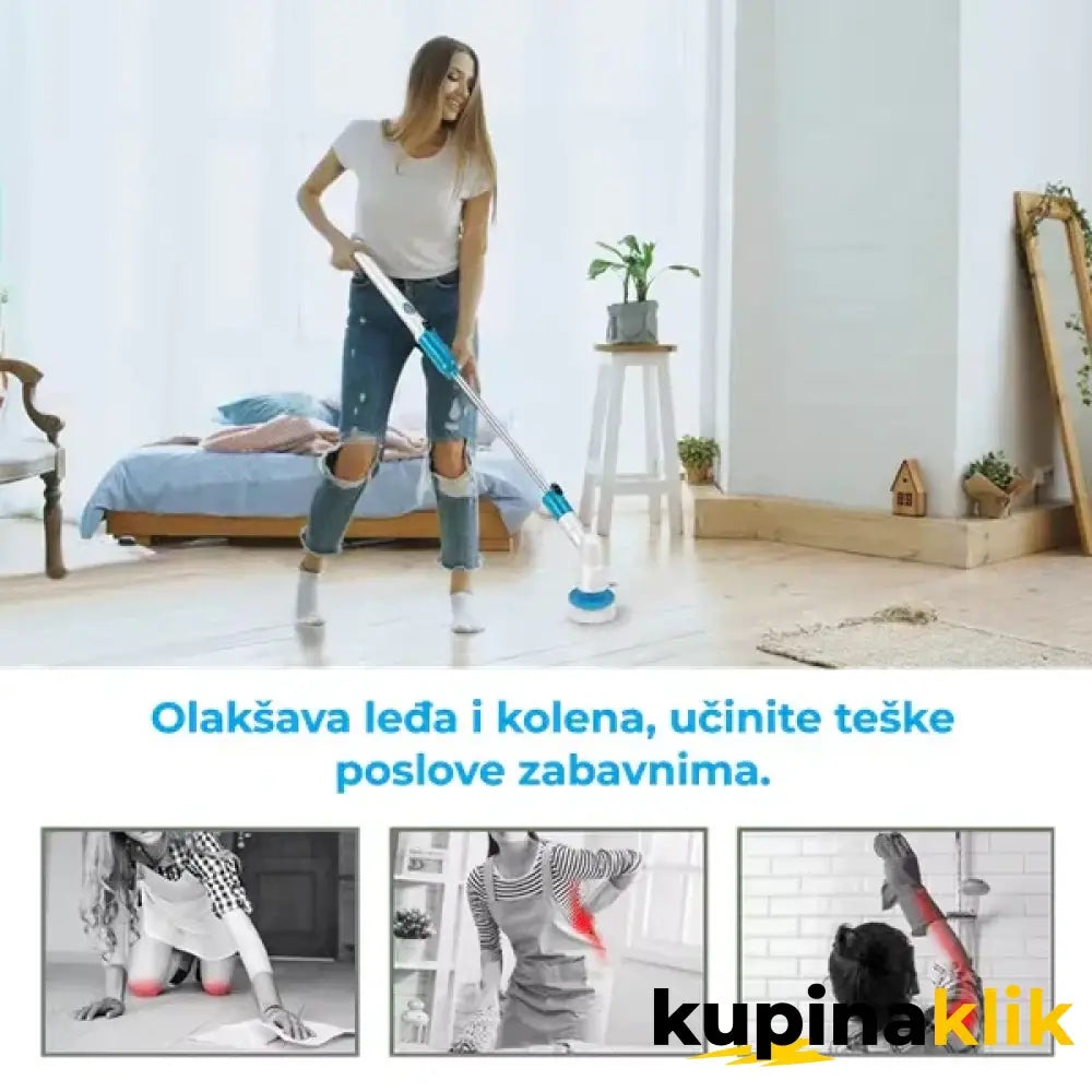 Super električna rotirajuća spin četka sa dodatnim nastavcima