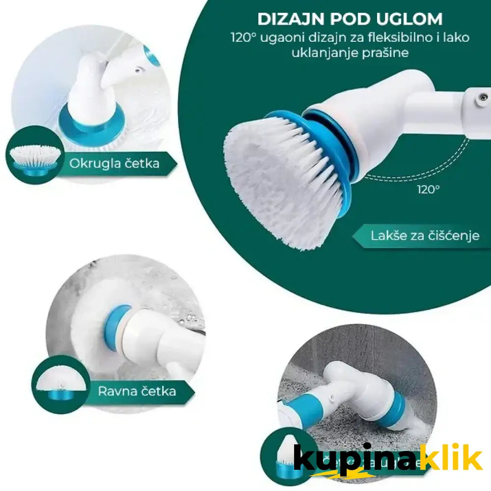 Super električna rotirajuća spin četka sa dodatnim nastavcima