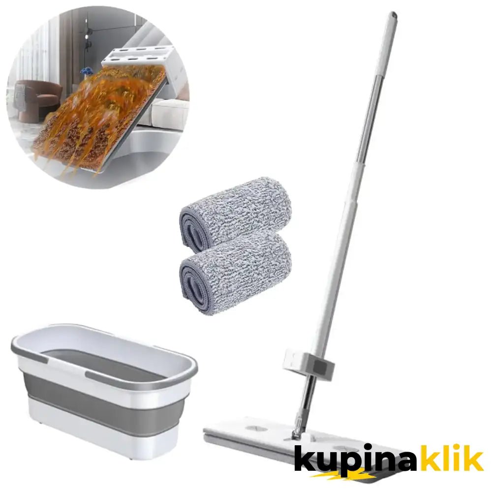 Super Mop za Čišćenje sa Kantom + 2 Krpe