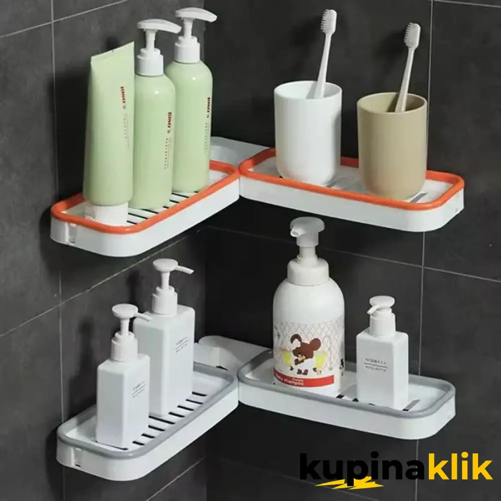 Superupijajuća prostirka turbo tuš i polica za kupatilo PAPAJA COMBO