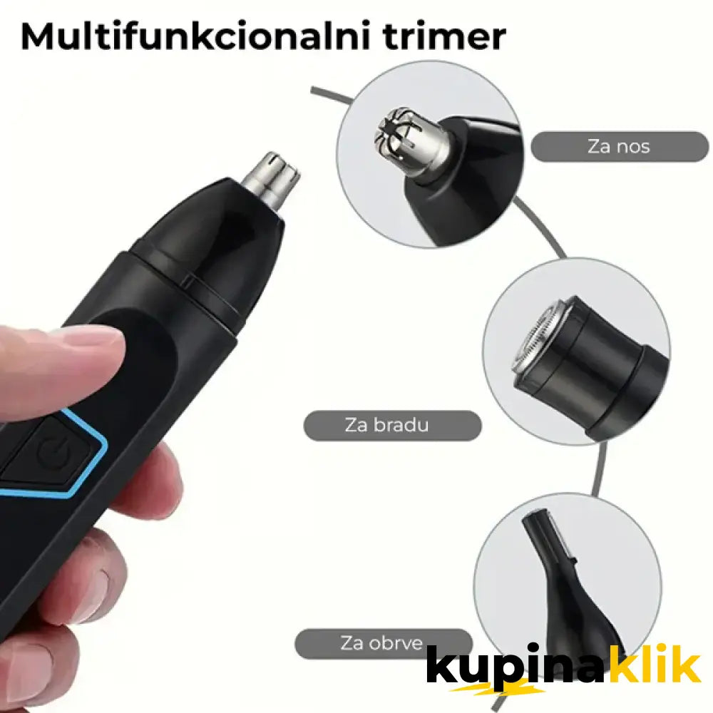 Trimer 3u1 za bradu nos i obrve