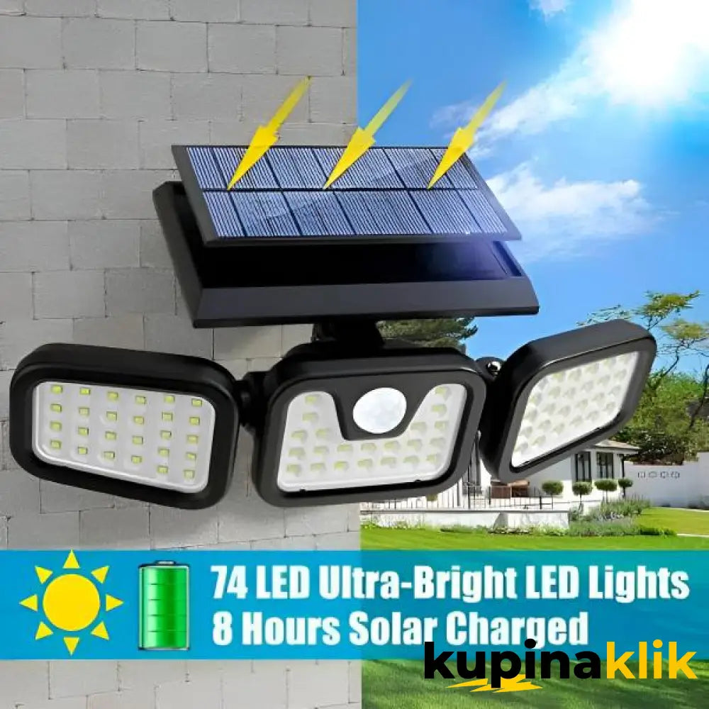 Trostrana Solarna LED Svetiljka