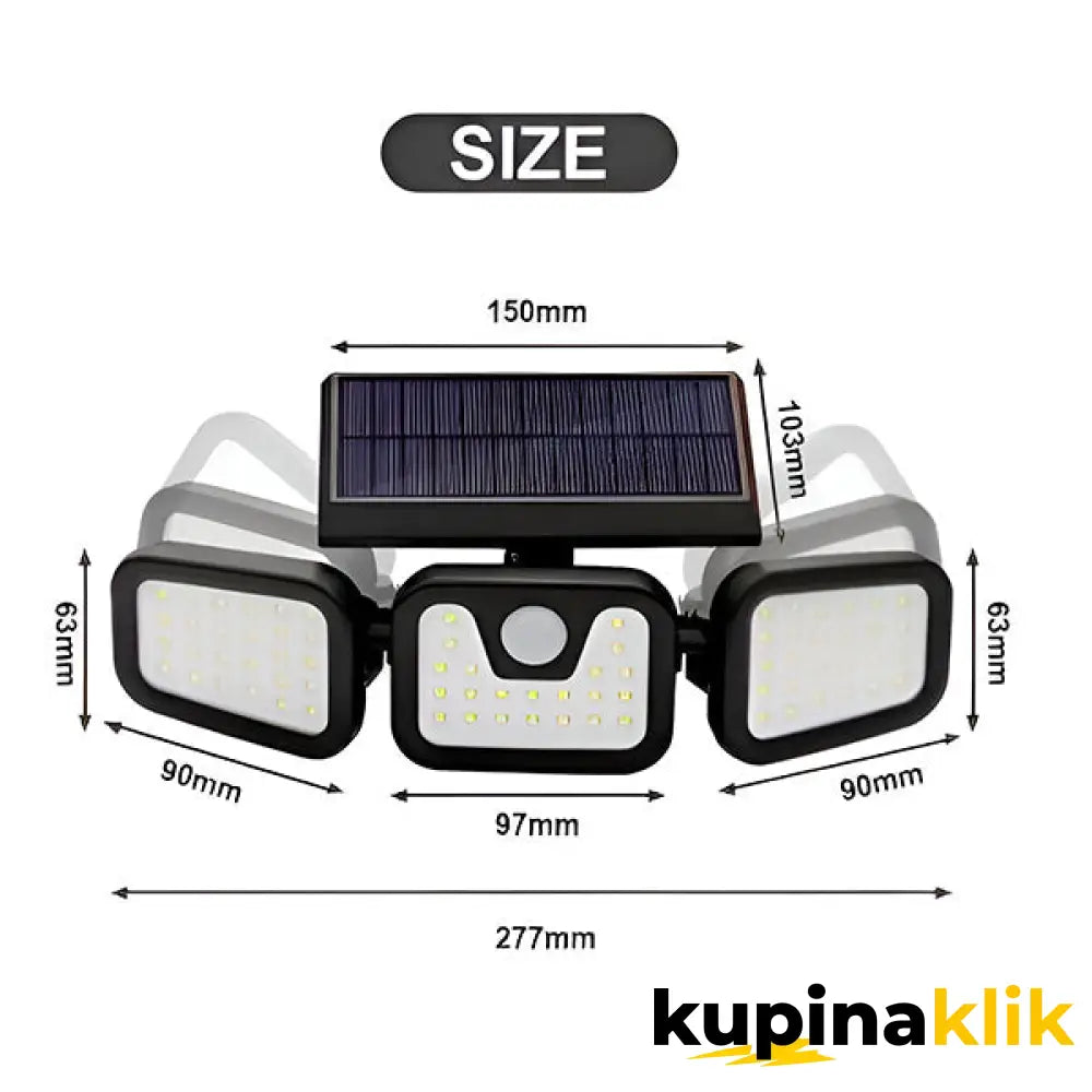 Trostrana Solarna LED Svetiljka