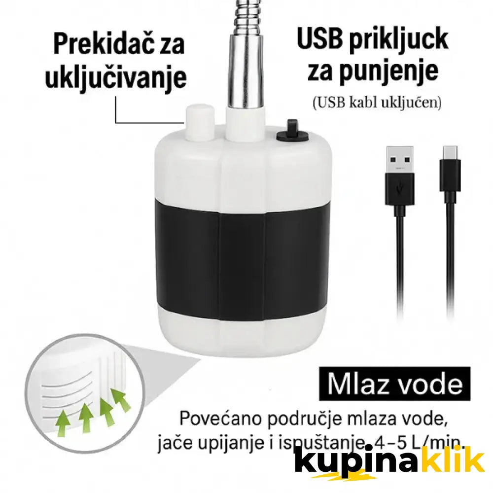 Tuš za tuširanje na otvorenom - USB punjivi tuš