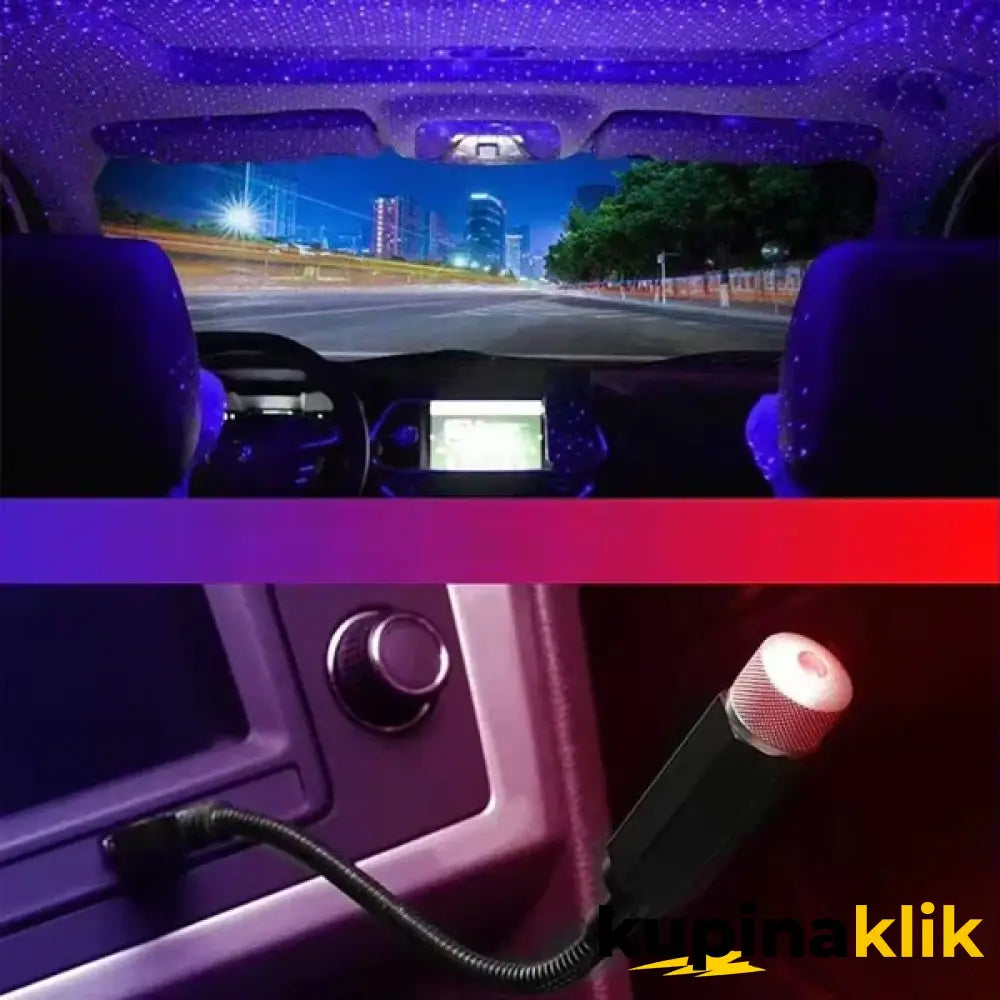 USB zvezdano nebo za auto