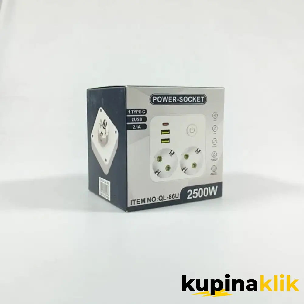 Utičnica USB Type-C port 2500w - lopov razdelnik