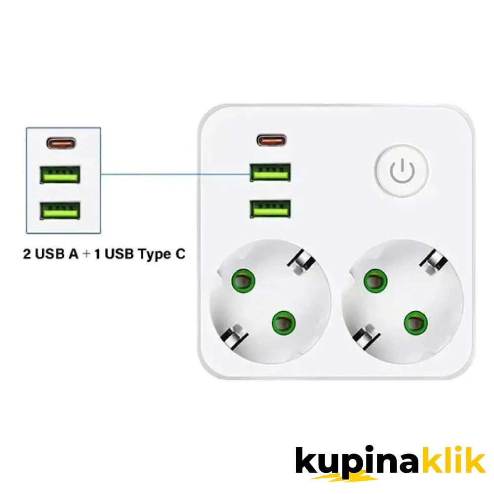 Utičnica USB Type-C port 2500w - lopov razdelnik