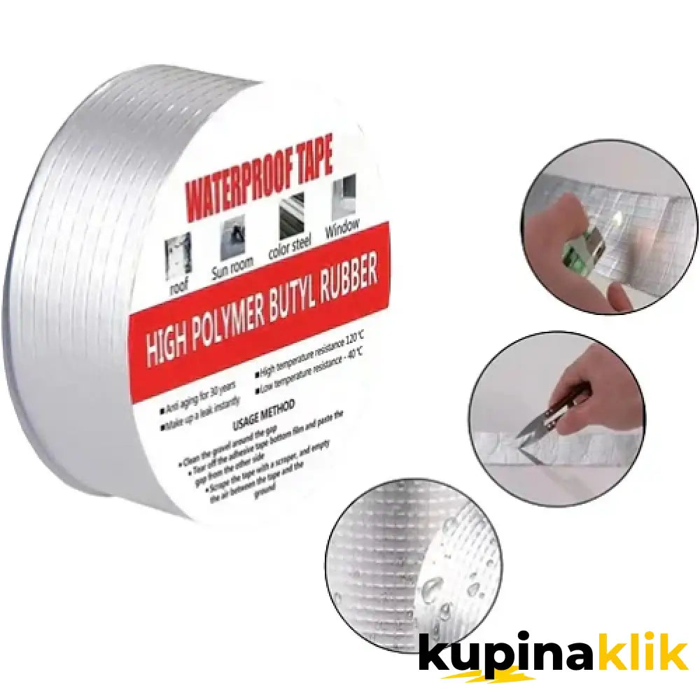 Vodootporna aluminiumska traka POLYMER BUTYL